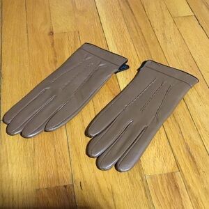 3M Thinsulate Brown Faux  Leather Gloves